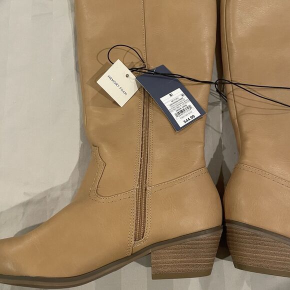 Universal Thread Women’s Light Brown Sommer Western Riding Boots Size 8 1/2 NWT - Picture 8 of 16